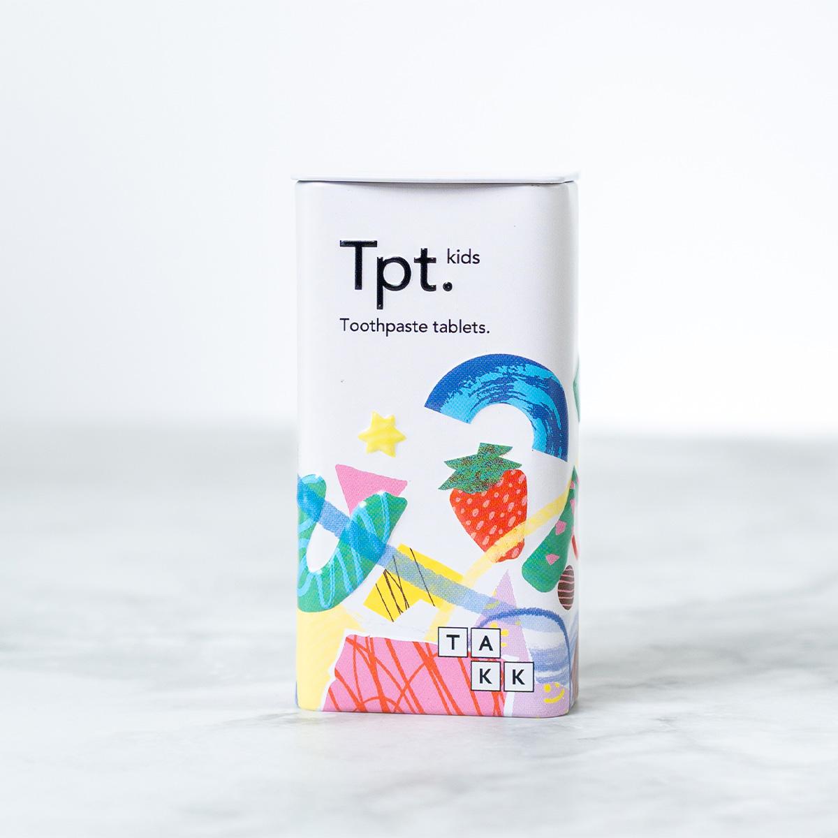Kids Toothpaste Tablets Tin | Fun Refillable Container | TAKK
