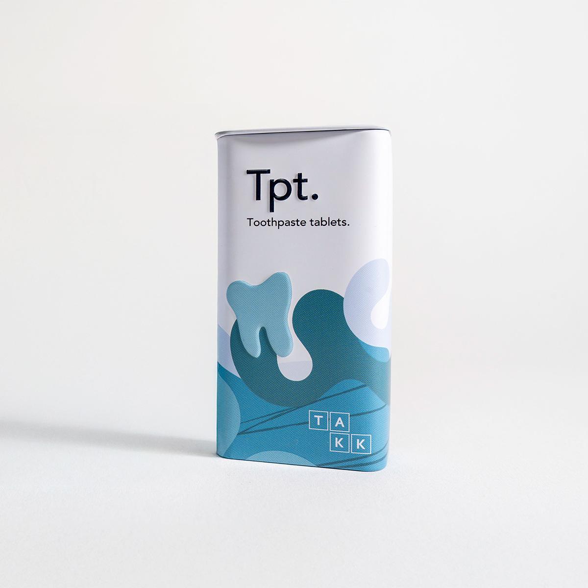 Toothpaste Tablets Tin | Refillable Travel Container | TAKK